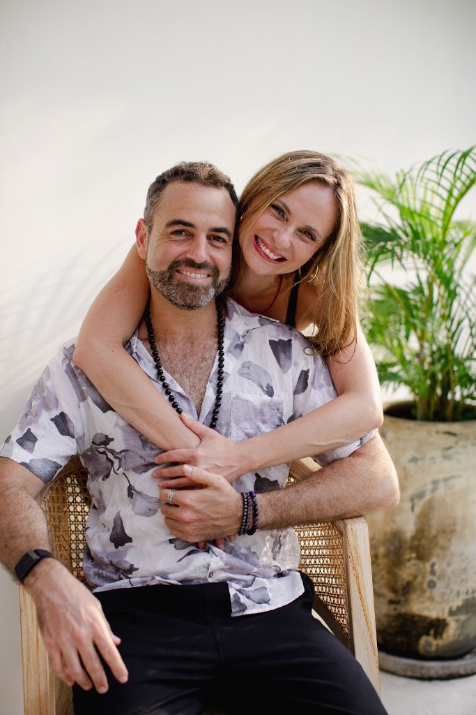 Barak Yaari with Daria Vodopianova.